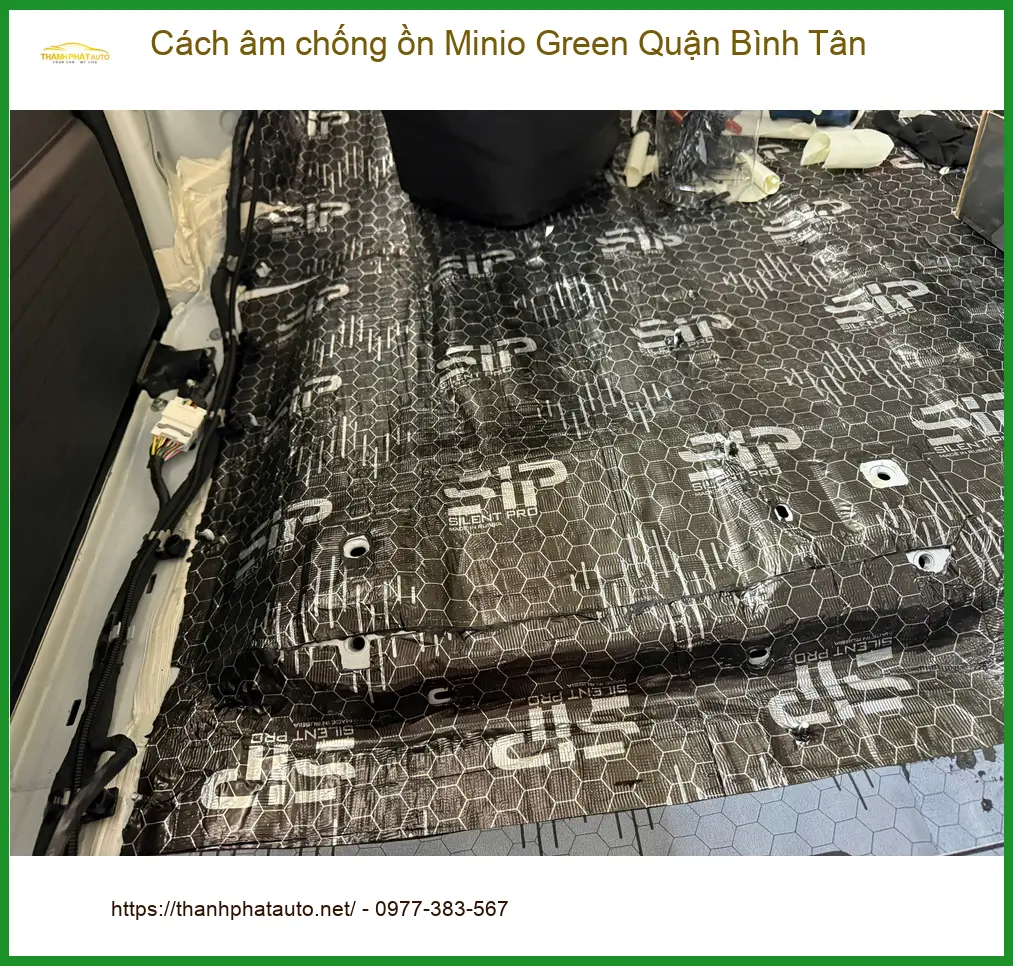 Nơi Lắp Cách Âm Chống Ồn Ô Tô Minio Green Quận Bình Tân - Giá Tốt TPHCM ảnh thực tế 2
