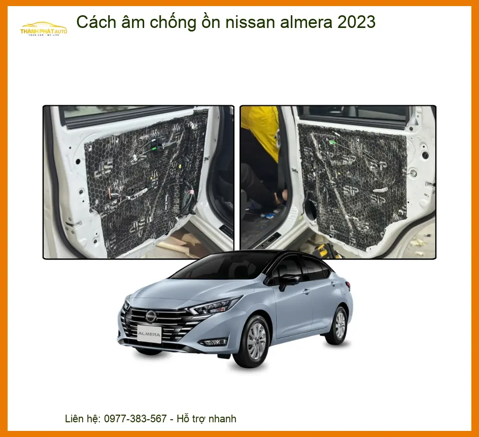 Cách Âm Chống Ồn Nissan Almera 2023 - Trung Tâm Lắp Đặt Chính Hãng TPHCM