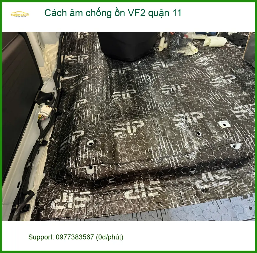 Nơi Thi Công Cách Âm Chống Ồn Ô Tô âm chống ồn VF2 quận 11 - Giá Tốt TPHCM ảnh thực tế 2