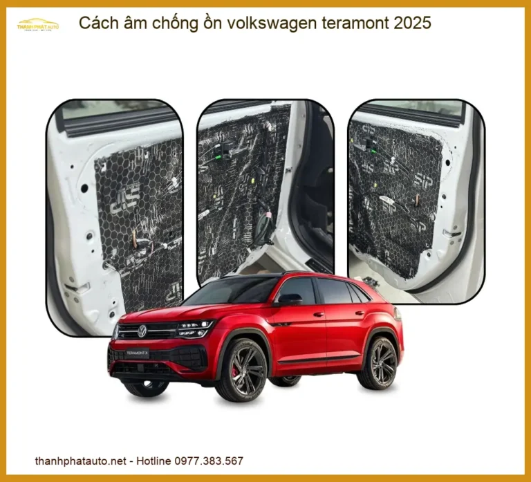 Cách âm chống ồn Volkswagen Teramont 2025 - Trung Tâm Gắn Uy Tín TPHCM