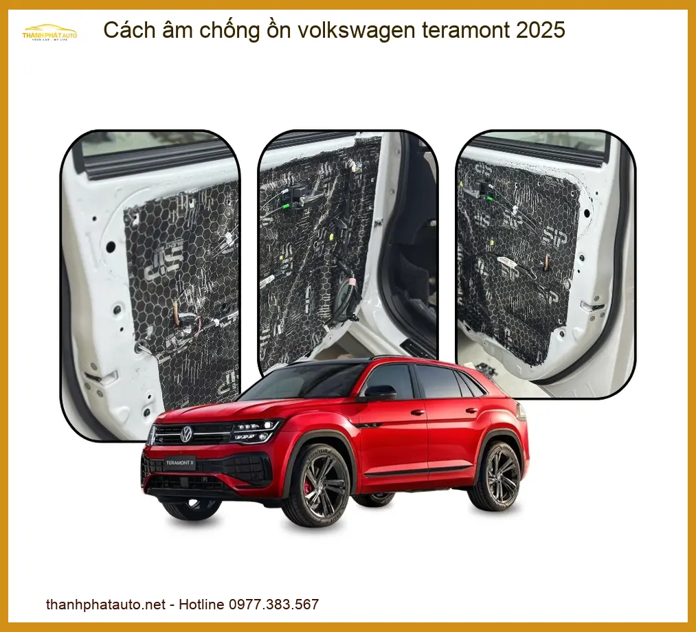 Cách âm chống ồn Volkswagen Teramont 2025 - Trung Tâm Gắn Uy Tín TPHCM