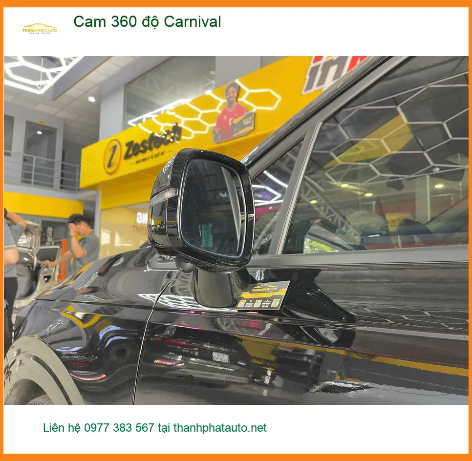Anh Lâm lắp Cam 360 độ Carnival tại Quận 9 để an tâm hơn khi di chuyển trong hẻm nhỏ ảnh thực tế 2
