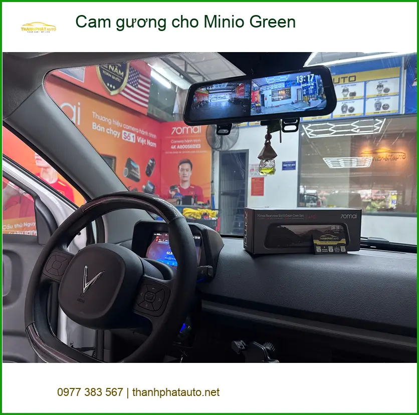 Anh Khải lắp Cam gương Minio Green tại Quận 12 để lái xe an toàn hơn ảnh thực tế 2