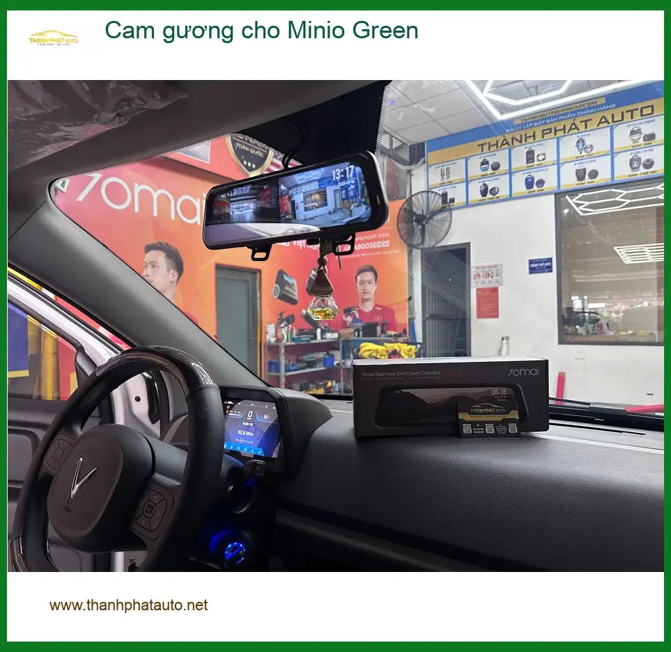 Anh Khải lắp Cam gương Minio Green tại Quận 12 để lái xe an toàn hơn ảnh thực tế 3