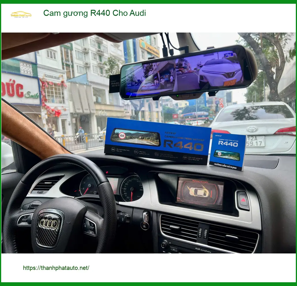 Bác Thiện lắp Cam gương R440 cho Audi Q5 tại Thủ Đức, yên tâm hơn khi đỗ xe ảnh thực tế 3