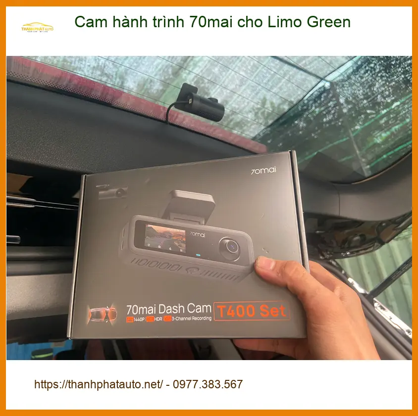 Anh Tuấn Kiệt lắp Cam hành trình 70mai cho Limo Green tại Quận 12 để an tâm lái xe ảnh thực tế 2