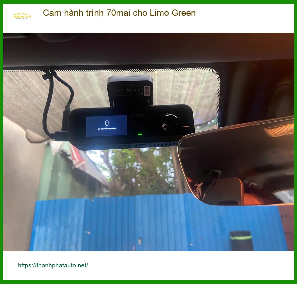 Anh Tuấn Kiệt lắp Cam hành trình 70mai cho Limo Green tại Quận 12 để an tâm lái xe ảnh thực tế 3