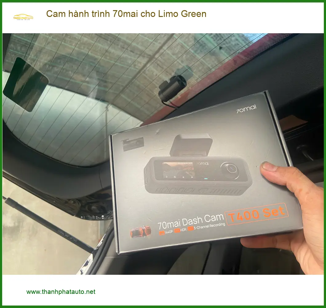 Anh Tuấn Kiệt lắp Cam hành trình 70mai cho Limo Green tại Quận 12 để an tâm lái xe ảnh thực tế 4