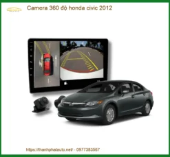 Camera 360 độ Honda Civic 2012 - Địa Chỉ Lắp Đặt Uy Tín TPHCM