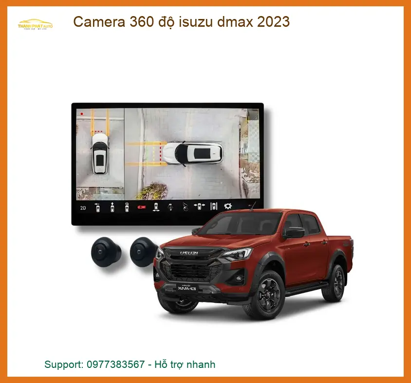 Camera 360 độ Isuzu Dmax 2023 - Địa Chỉ Lắp Đặt Chính Hãng TPHCM