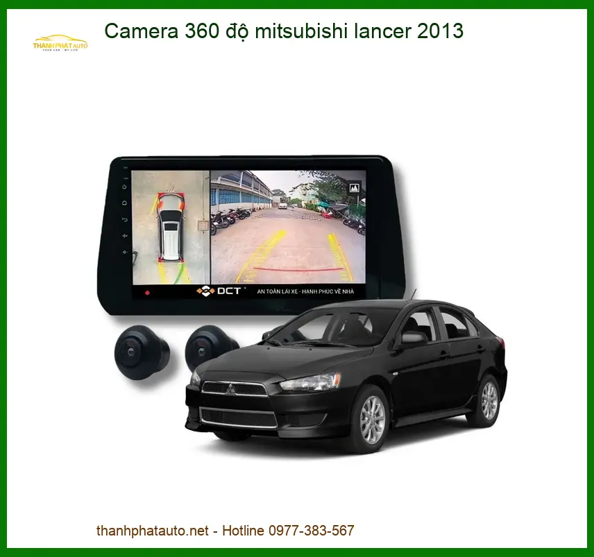 Camera 360 độ Mitsubishi Lancer 2013 - Trung Tâm Lắp Đặt Uy Tín TPHCM