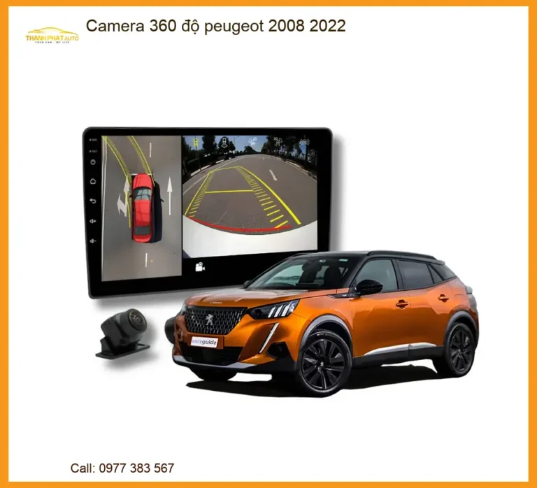 Camera 360 độ Peugeot 2008 2022 - Địa Chỉ Lắp Đặt Uy Tín TPHCM