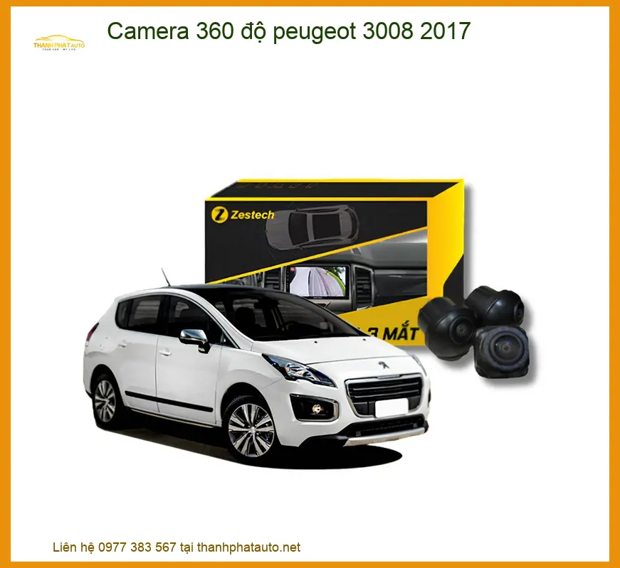 Camera 360 độ toàn cảnh Peugeot 3008 2017 - Trung Tâm Lắp Đặt Uy Tín TPHCM