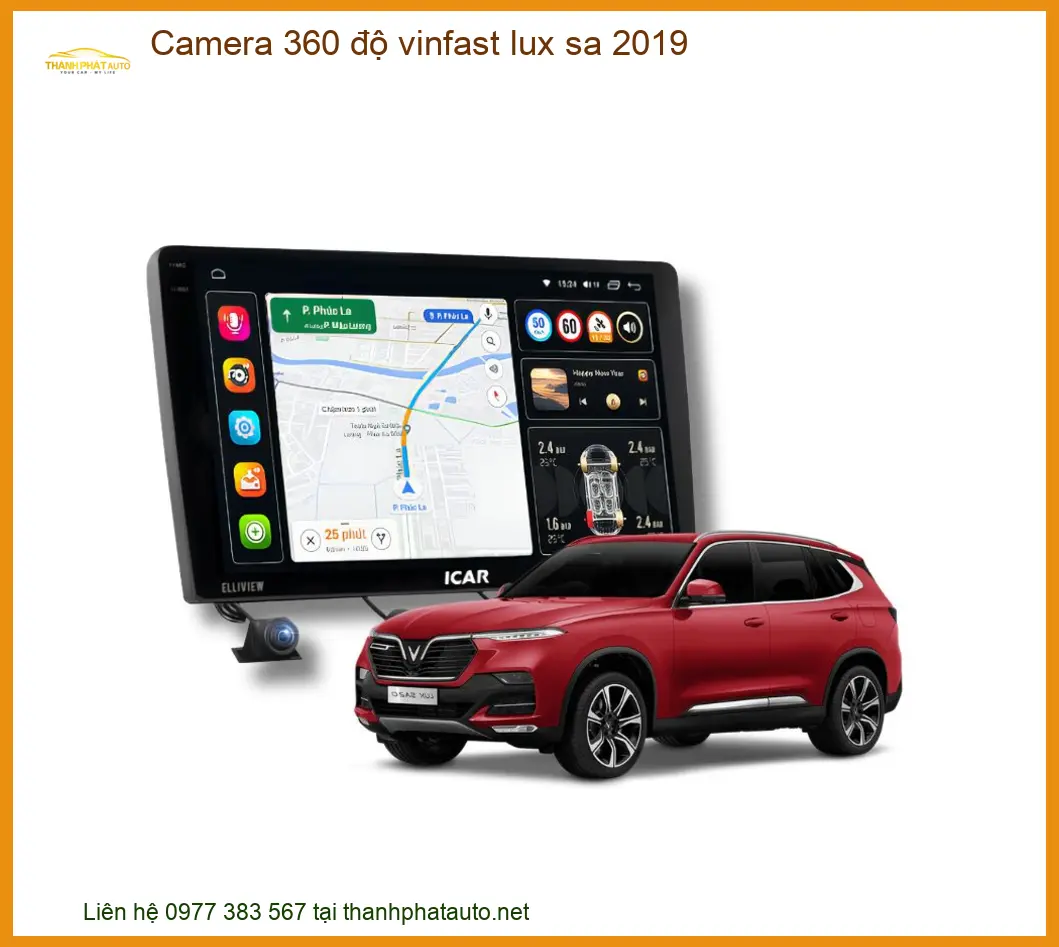 Camera 360 độ Vinfast Lux SA 2019 - Trung Tâm Lắp Đặt Uy Tín TPHCM