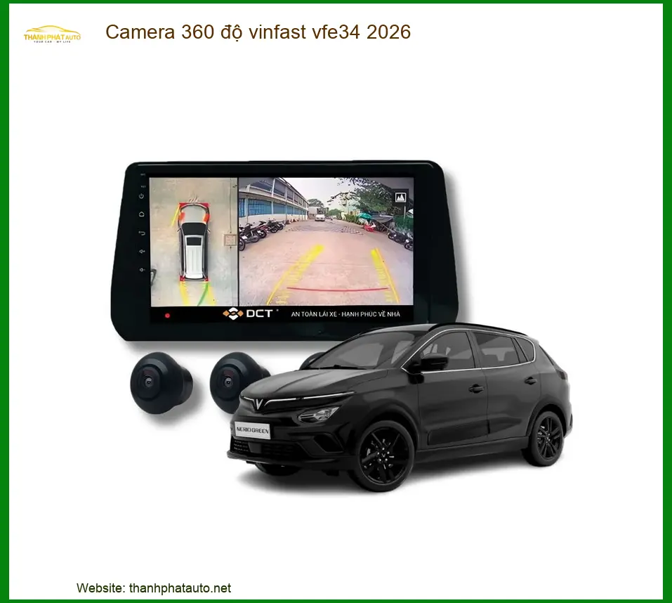 Camera 360 độ Vinfast VF e34 2026 - Địa Chỉ Lắp Đặt Uy Tín TPHCM