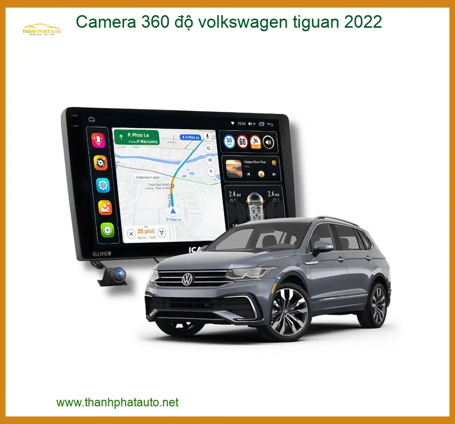 Camera 360 độ Volkswagen Tiguan 2022 - Địa Chỉ Lắp Đặt Uy Tín TPHCM