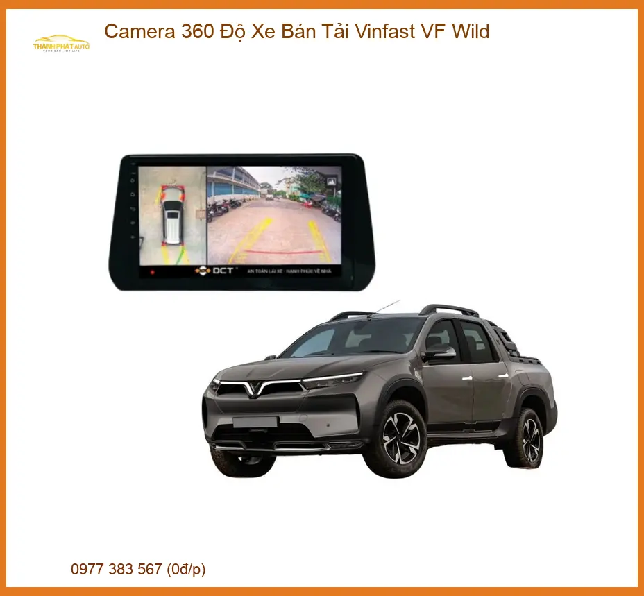 Camera 360 Độ Xe Bán Tải Vinfast VF Wild - Địa Chỉ Lắp Đặt Uy Tín TPHCM