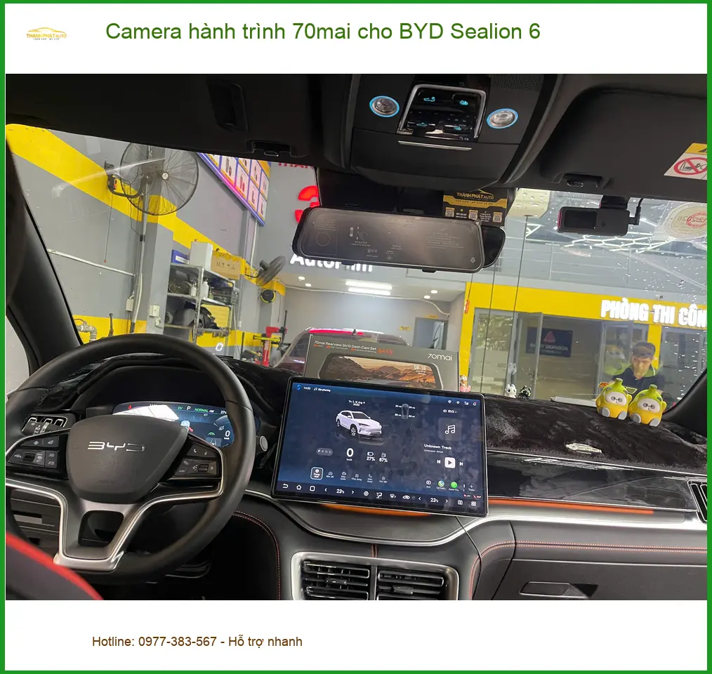 Anh Trí lắp Camera hành trình 70mai cho BYD Sealion 6 tại Quận 9 ảnh thực tế 2