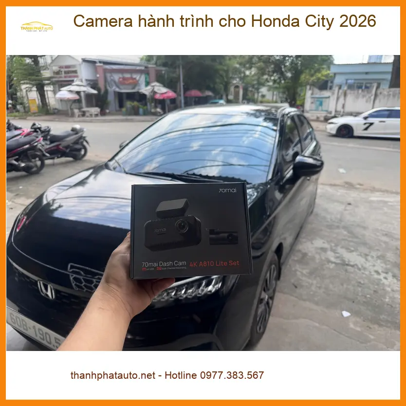 Anh Khải lắp Camera hành trình cho Honda City 2026 tại Quận 9