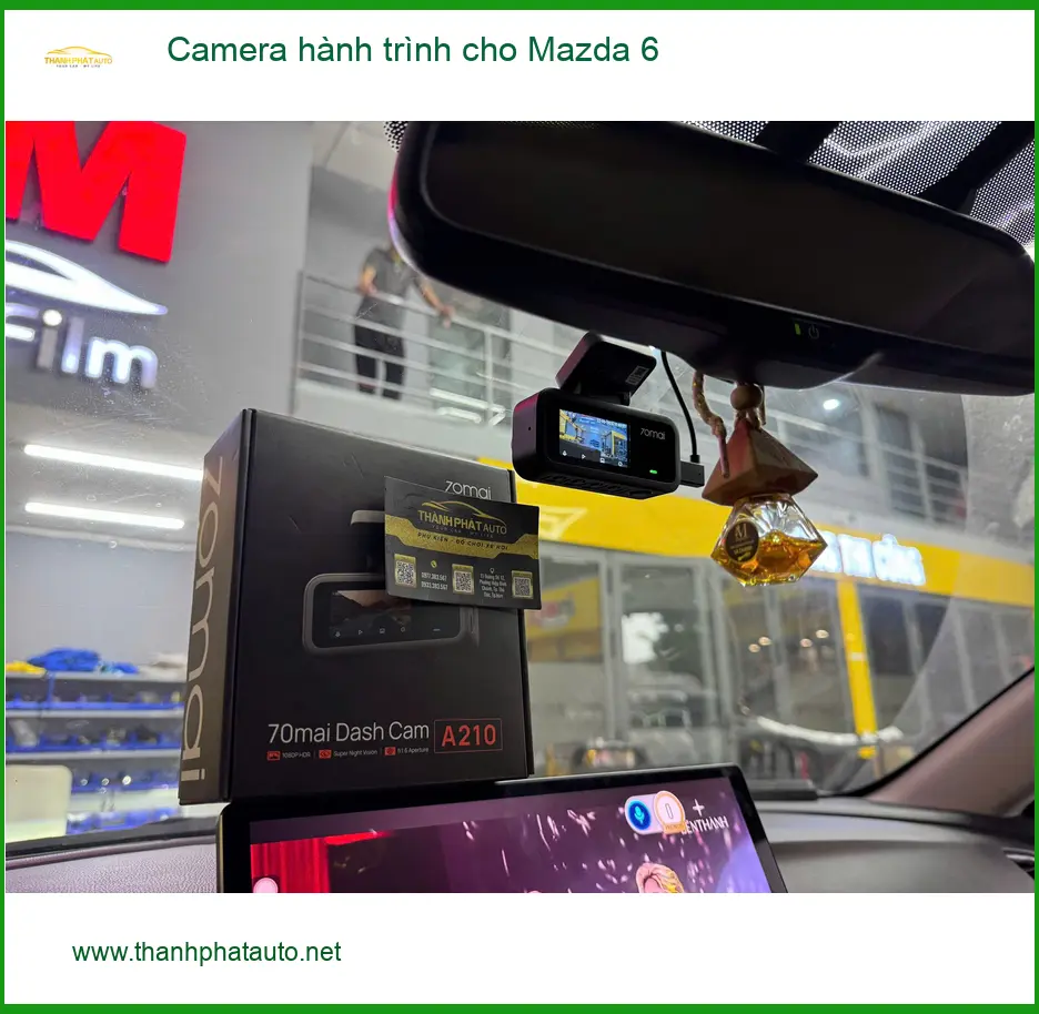 Anh Tuấn Kiệt lắp Camera hành trình cho Mazda 6 tại Quận 9 để an tâm lái xe ảnh thực tế 4