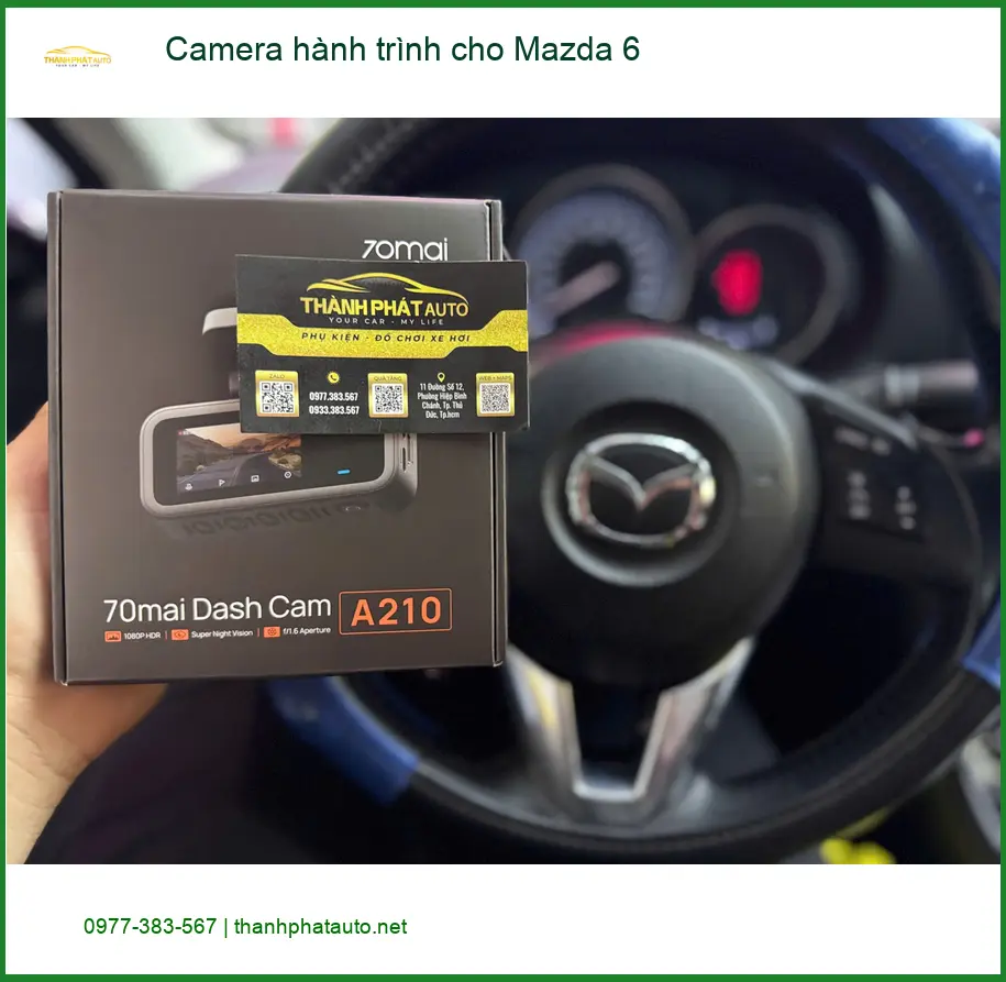 Anh Tuấn Kiệt lắp Camera hành trình cho Mazda 6 tại Quận 9 để an tâm lái xe ảnh thực tế 5
