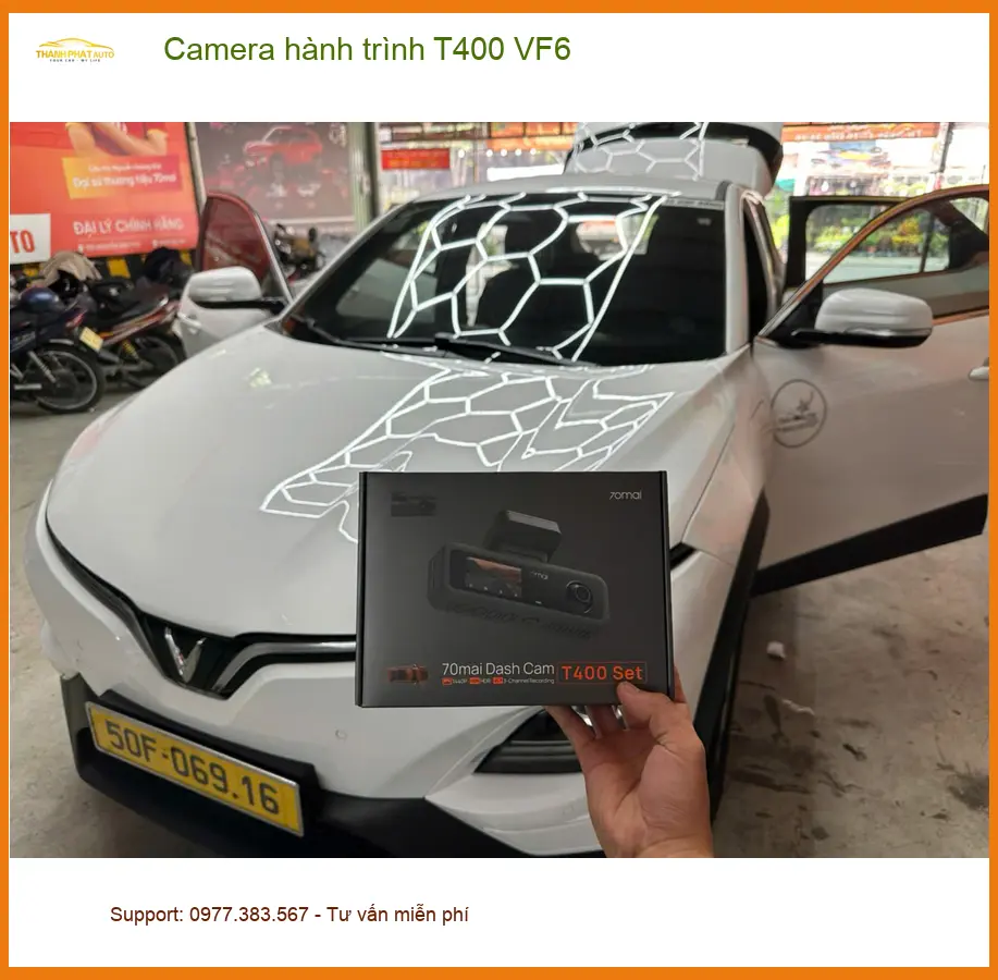 Chị Lan Anh lắp Camera hành trình T400 VF6 cho Toyota Raize tại Quận 12 đảm bảo an toàn di chuyển ảnh thực tế 2
