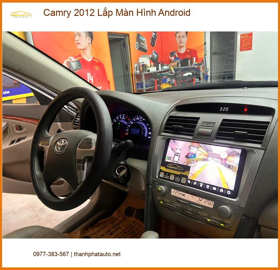 Anh Minh lắp màn hình Android cho Camry 2012 tại Quận 12 để trải nghiệm công nghệ mới ảnh thực tế 3