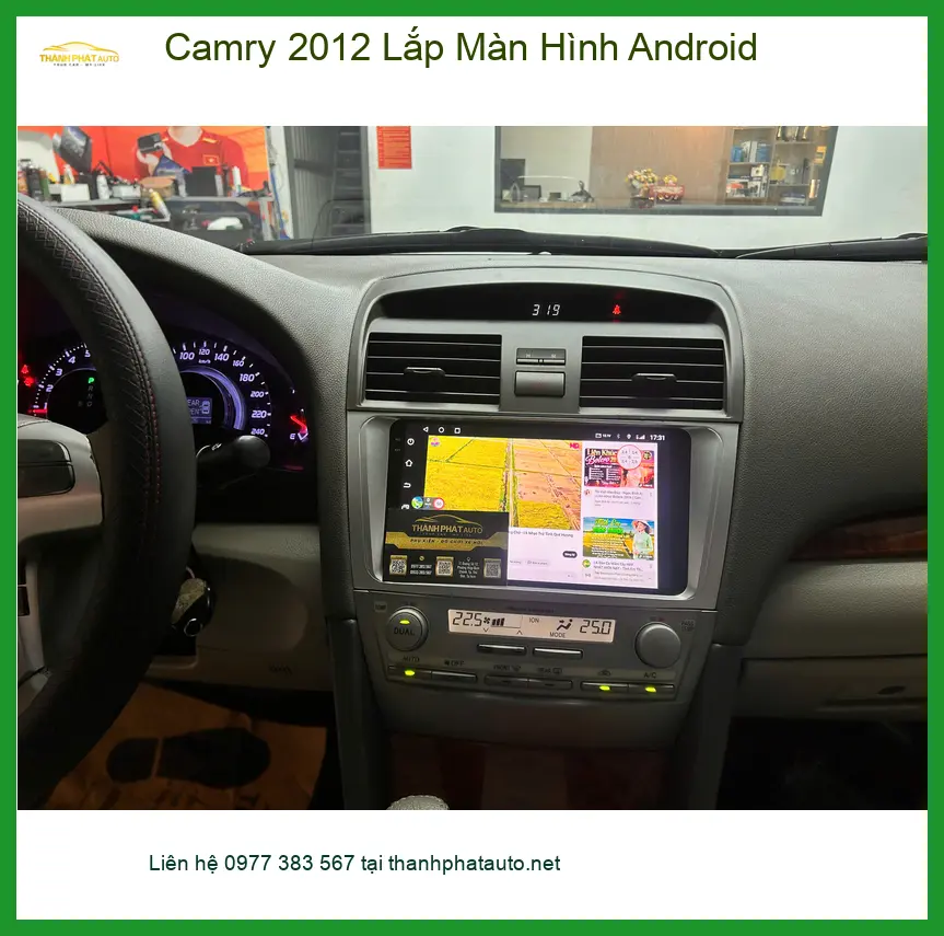 Anh Minh lắp màn hình Android cho Camry 2012 tại Quận 12 để trải nghiệm công nghệ mới ảnh thực tế 5