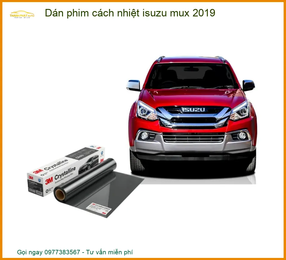 Dán Phim Cách Nhiệt Isuzu MU-X 2019 - Địa Chỉ Lắp Đặt Chính Hãng TPHCM