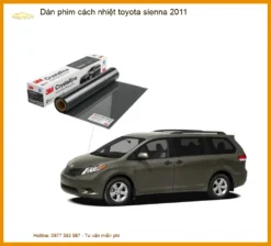 Dán Phim Cách Nhiệt Toyota Sienna 2011 - Trung Tâm Thi Công Giá Tốt TPHCM