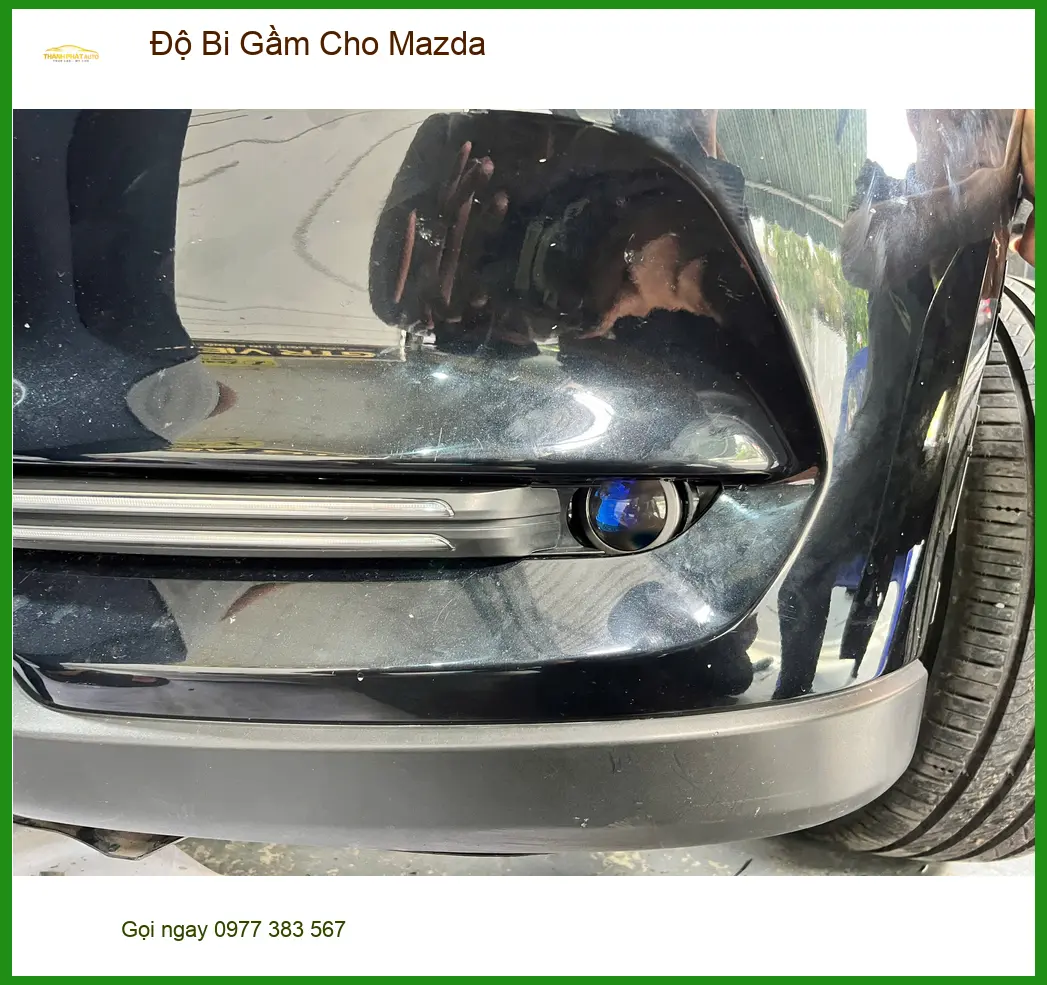 Chị Lan Anh độ bi gầm cho Mazda 3 tại Quận Thủ Đức vì đèn zin yếu ảnh thực tế 2
