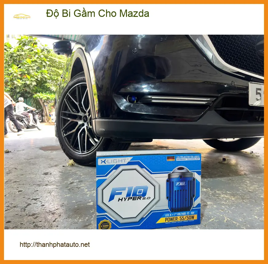 Chị Lan Anh độ bi gầm cho Mazda 3 tại Quận Thủ Đức vì đèn zin yếu ảnh thực tế 3