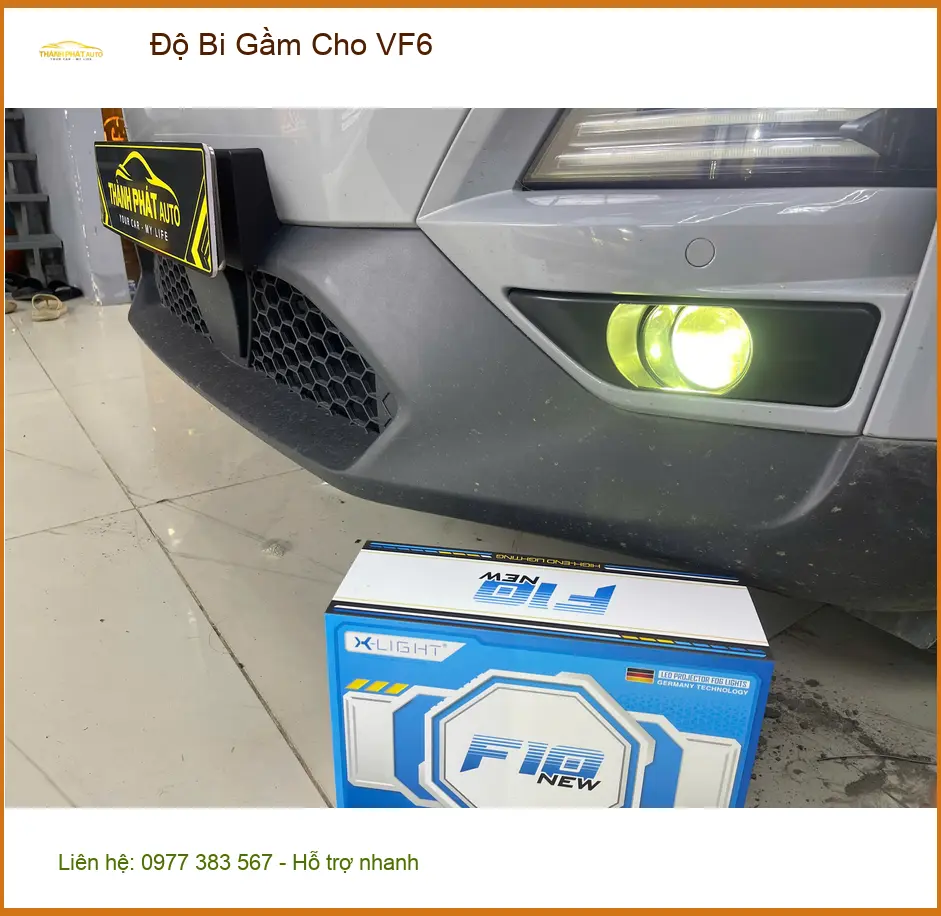 Anh Quang độ bi gầm cho VinFast VF6 tại Quận 9 để an tâm lái xe đêm