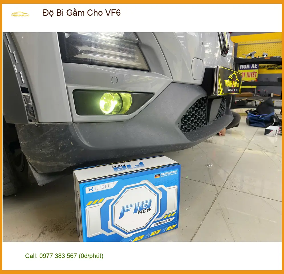 Anh Quang độ bi gầm cho VinFast VF6 tại Quận 9 để an tâm lái xe đêm ảnh thực tế 3