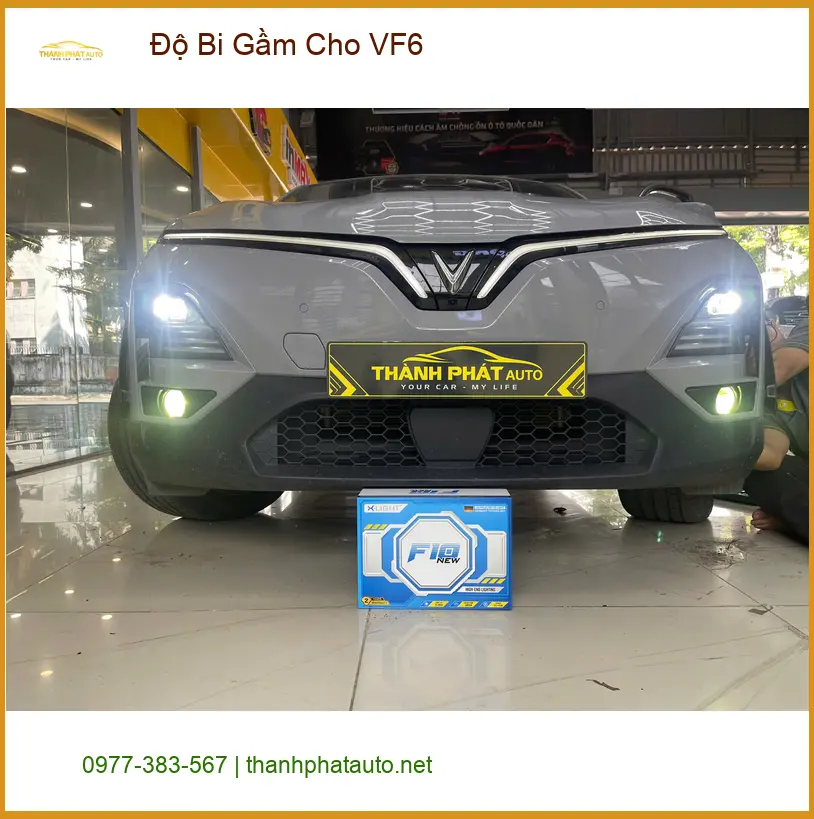 Anh Quang độ bi gầm cho VinFast VF6 tại Quận 9 để an tâm lái xe đêm ảnh thực tế 4