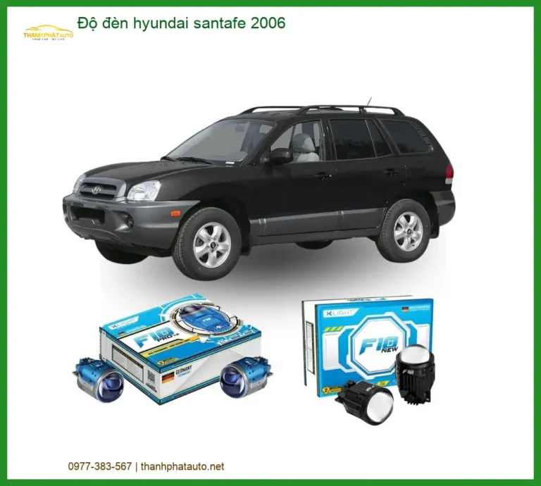 Độ đèn Hyundai Santafe 2006 - Trung Tâm Nâng Cấp Chính Hãng TPHCM
