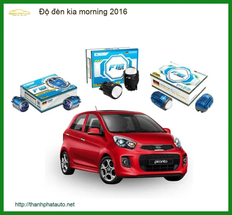 Dịch Vụ Độ Đèn Bi LED Cao Cấp Cho Kia Morning 2016 - Địa Chỉ Lắp Đặt Uy Tín TPHCM