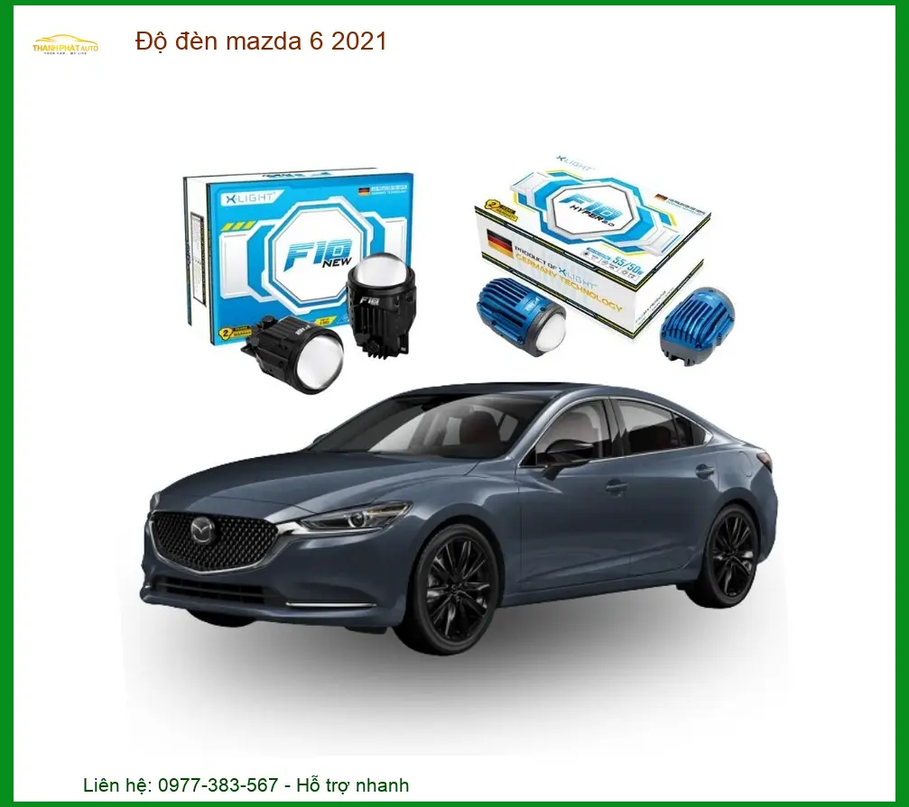 Độ đèn Bi LED Laser Mazda 6 2021 - Địa Chỉ Độ Đèn Chính Hãng Uy Tín TPHCM