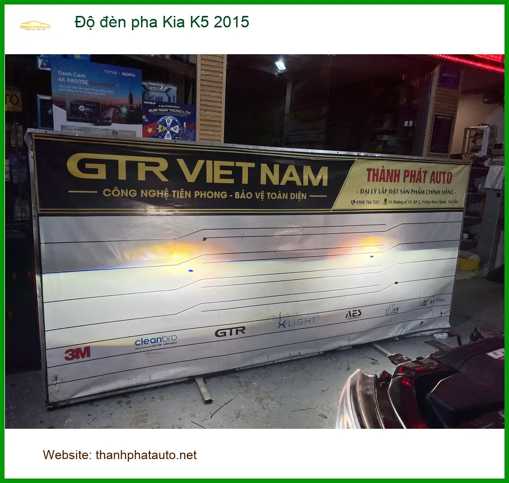 Anh Tùng độ đèn pha Kia K5 2015 tại Thủ Đức vì đèn zin quá tối ảnh thực tế 4