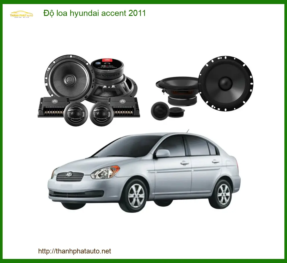 Độ Loa Ô Tô Hyundai Accent 2011 - Địa Chỉ Nâng Cấp Chính Hãng TPHCM