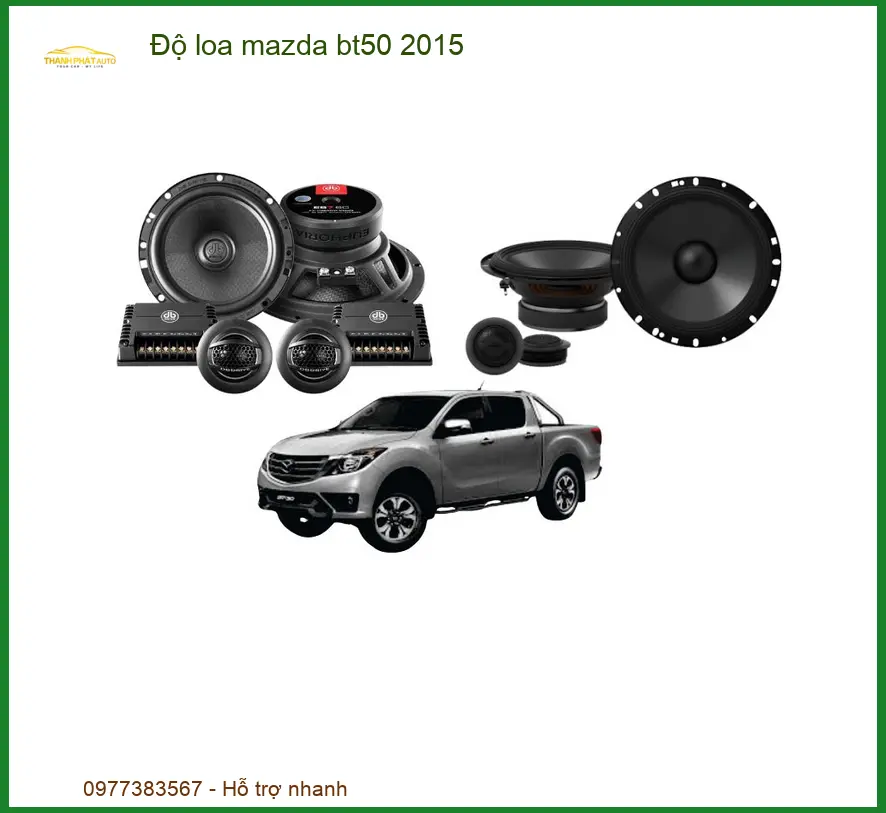 Nâng Cấp Âm Thanh Loa Mazda BT50 2015 - Địa Chỉ Lắp Đặt Uy Tín TPHCM