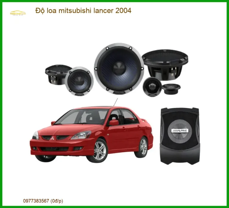 Độ Loa Mitsubishi Lancer 2004 - Trung Tâm Nâng Cấp Uy Tín TPHCM