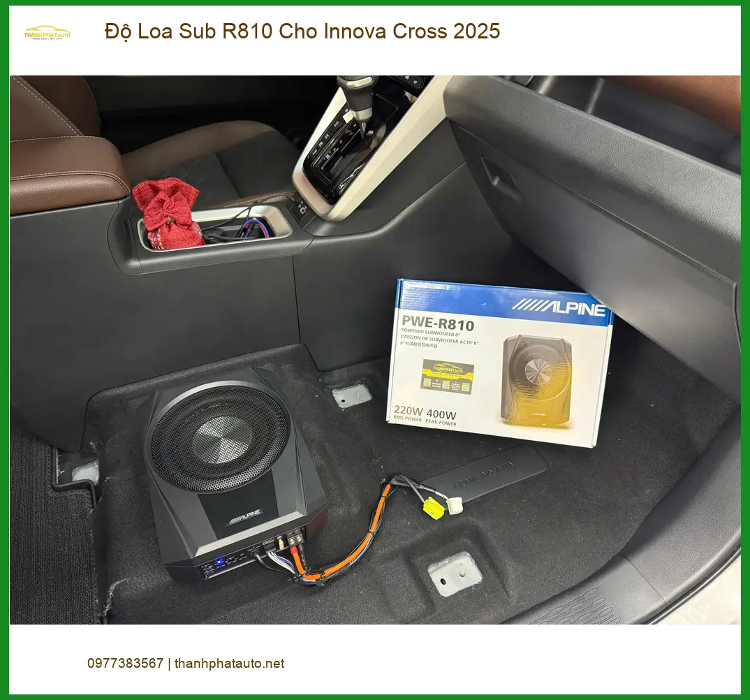 Anh Nam độ Loa Sub R810 Innova Cross 2025 tại Quận 12 âm thanh cực đỉnh ảnh thực tế 2