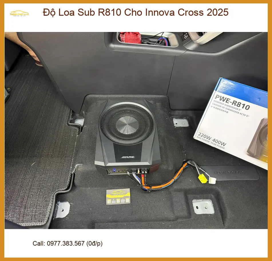 Anh Nam độ Loa Sub R810 Innova Cross 2025 tại Quận 12 âm thanh cực đỉnh ảnh thực tế 3