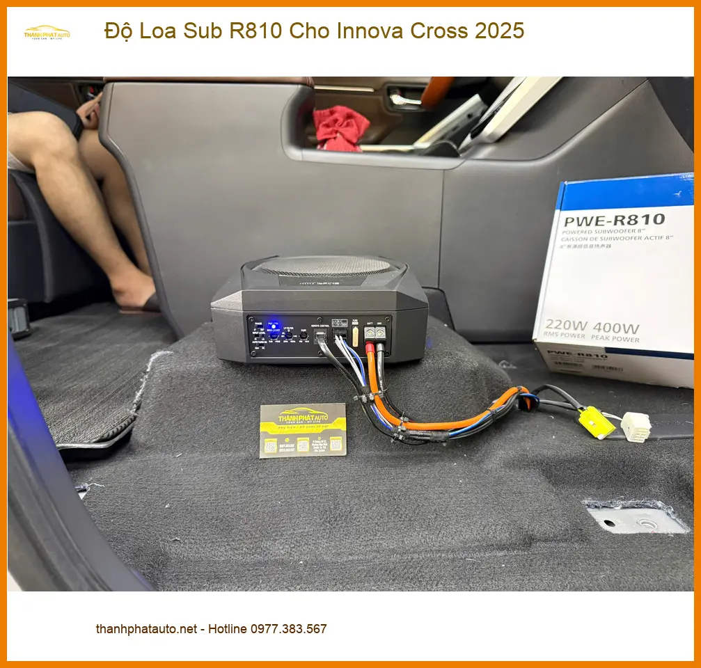 Anh Nam độ Loa Sub R810 Innova Cross 2025 tại Quận 12 âm thanh cực đỉnh ảnh thực tế 4