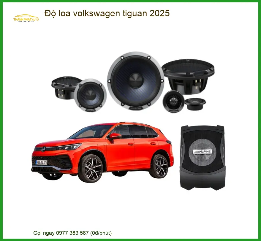 Độ Loa Volkswagen Tiguan 2025 - Địa Chỉ Độ Chính Hãng TPHCM
