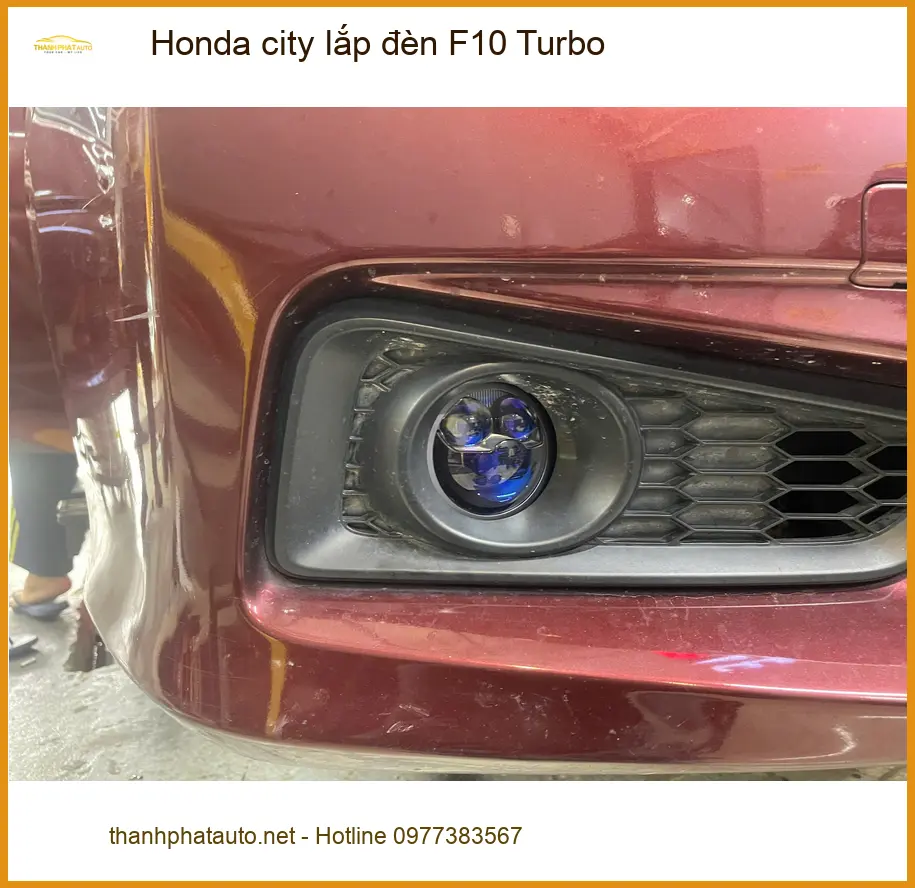 Chị Thảo lắp đèn F10 Turbo Honda City Quận 9 để cải thiện ánh sáng ảnh thực tế 4