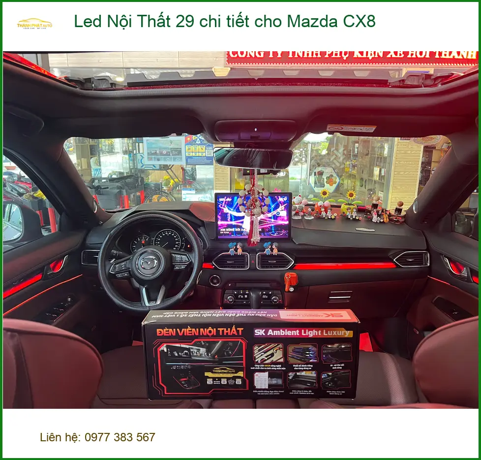Anh Lâm độ Led Nội Thất 29 chi tiết Mazda CX8 tại Thủ Đức cho xe thêm đẳng cấp ảnh thực tế 4