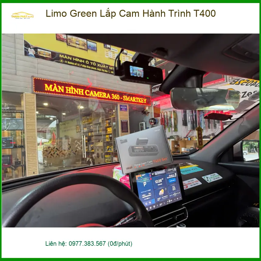 Chú Bách lắp cam hành trình T400 Limo Green cho Honda CR-V tại Thủ Đức