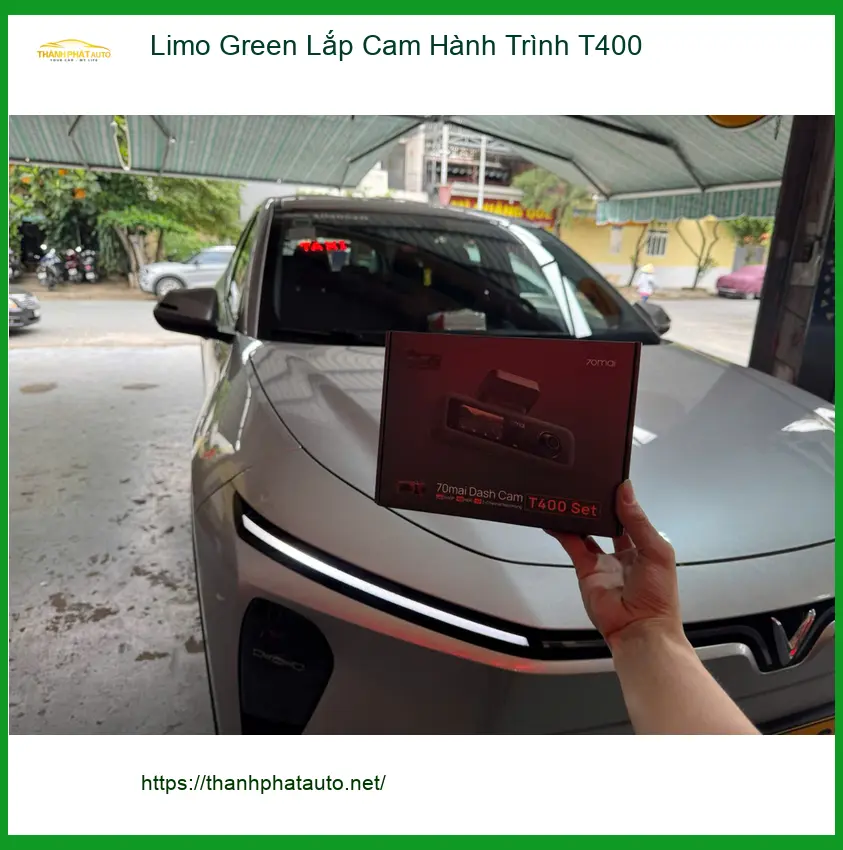 Chú Bách lắp cam hành trình T400 Limo Green cho Honda CR-V tại Thủ Đức ảnh thực tế 3